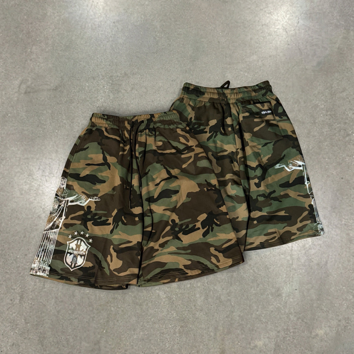 “Brazil Rio” Camo Fleece Shorts